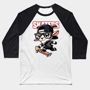 Skaters Goat Baseball T-Shirt